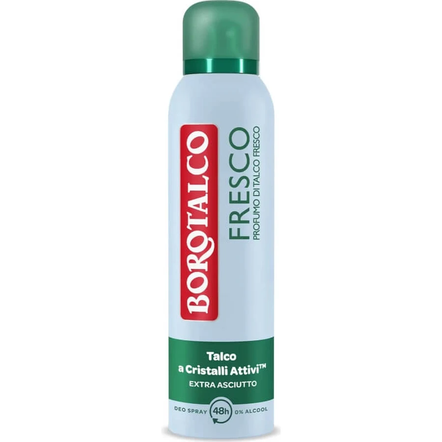 Borotalco Fresh Talc Scent – 48-Stunden-Deo-Spray, 150 ml