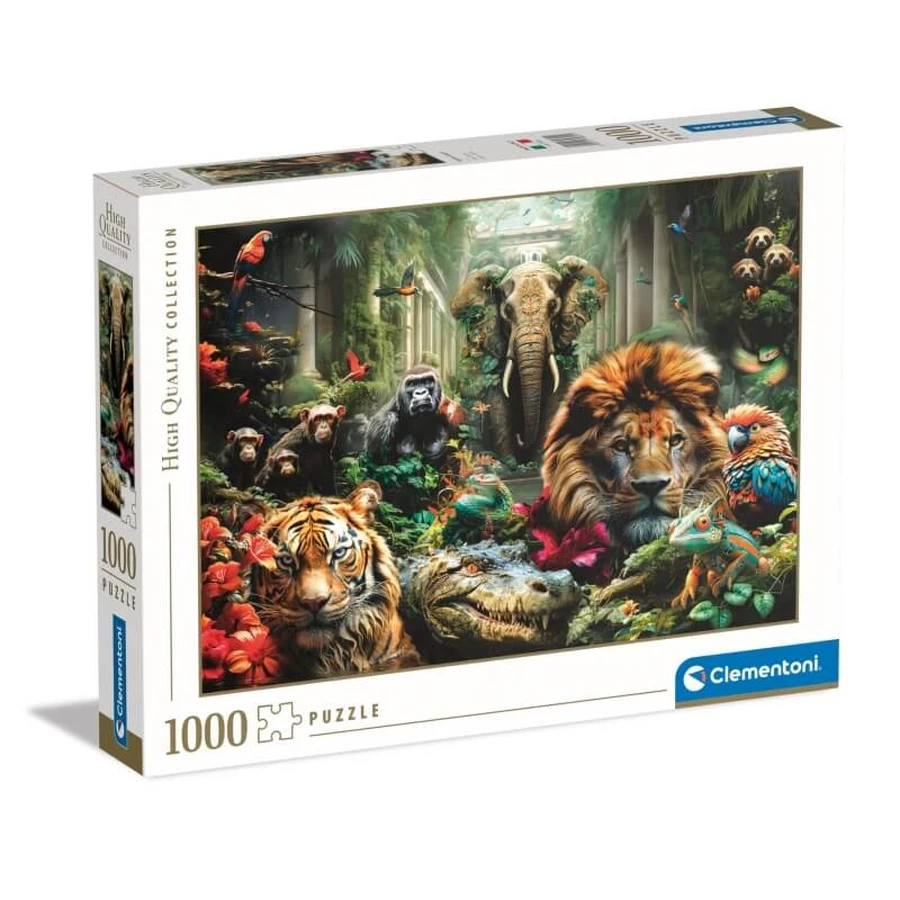 Clementoni Puzzle Collection Mystic Jungle – puzzle pentru adulți, 1000 de piese, 70 x 50 cm