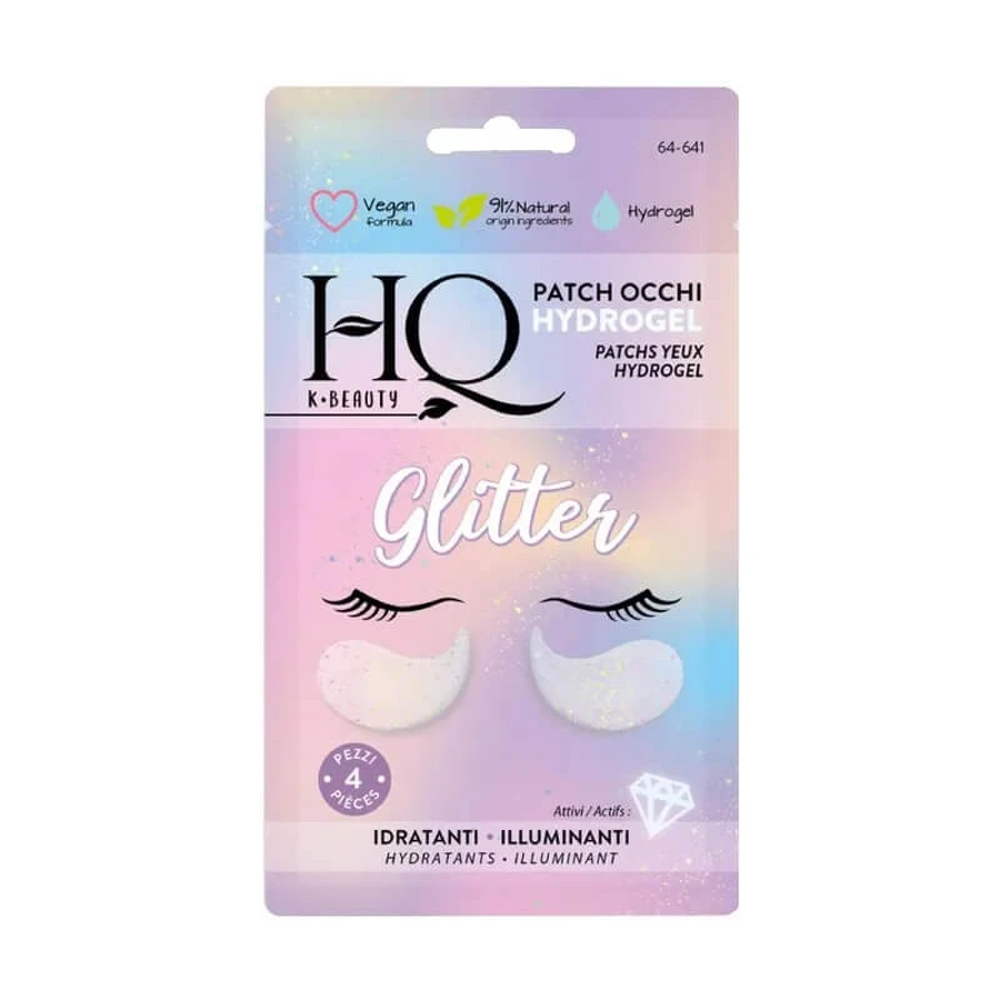 Hq Glitter - 4 verhelderende hydrogel-oogpatches