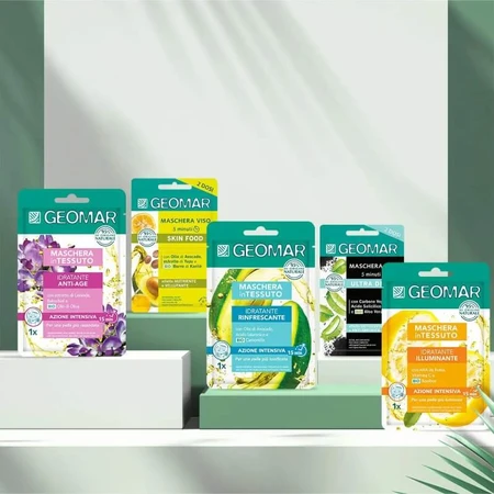 Geomar Feuchtigkeitsspendende und aufhellende Gesichtsmaske 22 ml