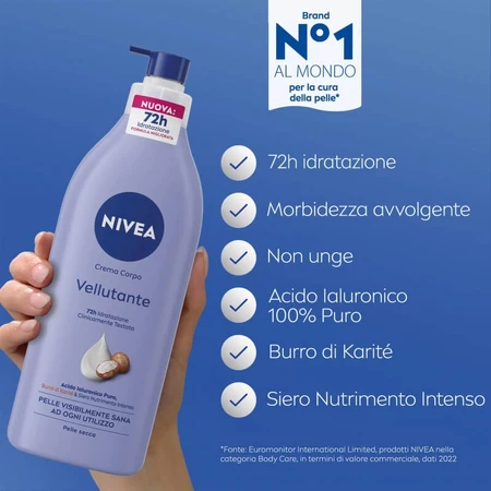 Nivea Velvety – krem do ciała do skóry suchej, 500 ml: ceny i cechy