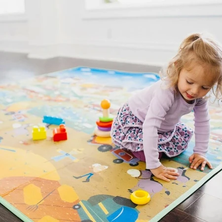 Prince Lionheart Extra-Large, Double-Sided, Foldable Interactive Play Mat