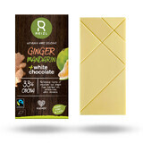 Witte chocolade met gember en mandarijn, 70 gr, Reizl