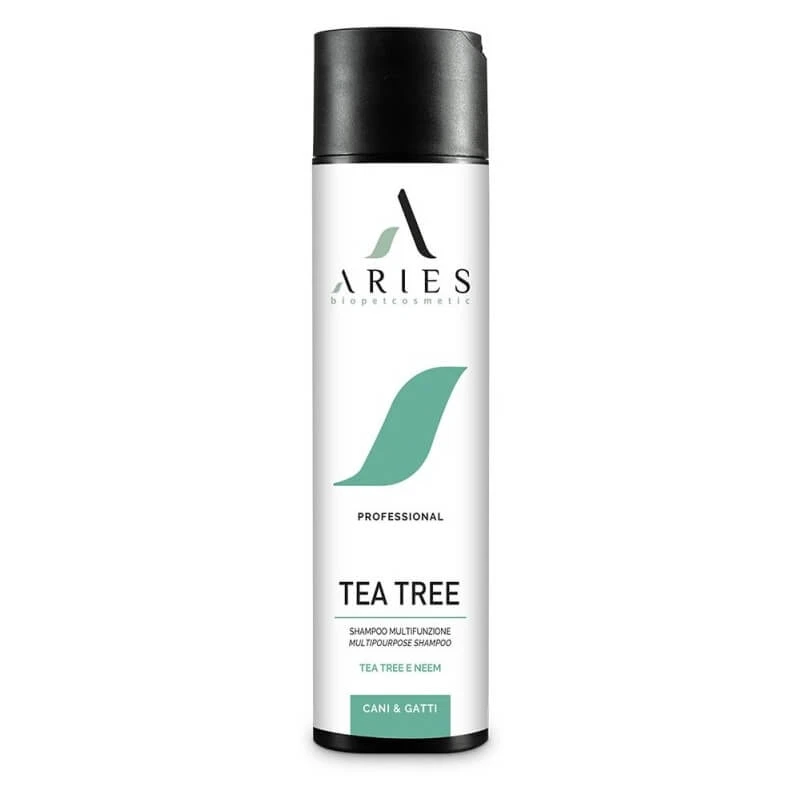 Aries Biopetcosmetic Tea Tree - Shampoo voor honden en katten, 250 ml