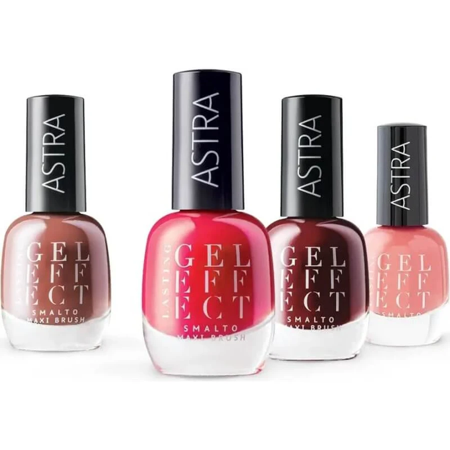 Astra Lasting Gel Effect – lac de unghii cu pensulă maxi nr. 65 Berry Smoothie