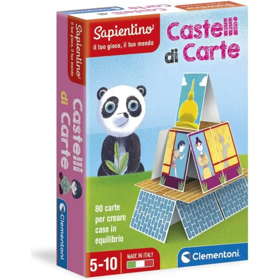 Clementoni Sapientino – Kreatives Kartenschloss-Spiel