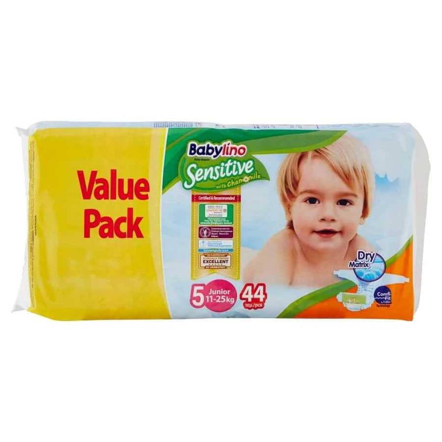 Babylino Sensitive - 44 de scutece mărimea 5 (11-16 kg)