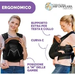 Chicco Boppy ComfyFit Babytrage, Anthrazit