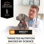 Purina Pro Plan Diet OM Obesity – hrană dietetică completă pentru câini adulți cu exces de greutate și diabet, 3 kg