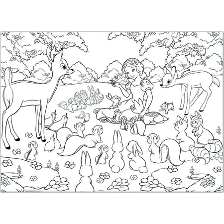 Lisciani Maxi dubbelzijdige puzzel, 60 stukjes, Sneeuwwitje 46577