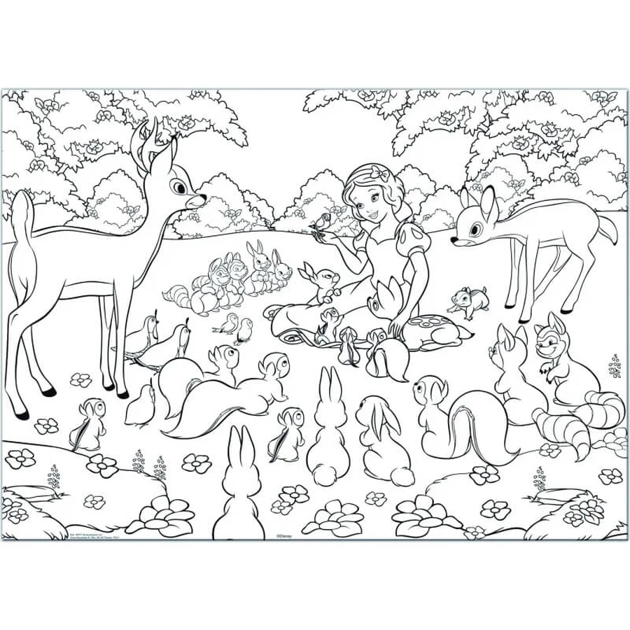 Lisciani Maxi dubbelzijdige puzzel, 60 stukjes, Sneeuwwitje 46577