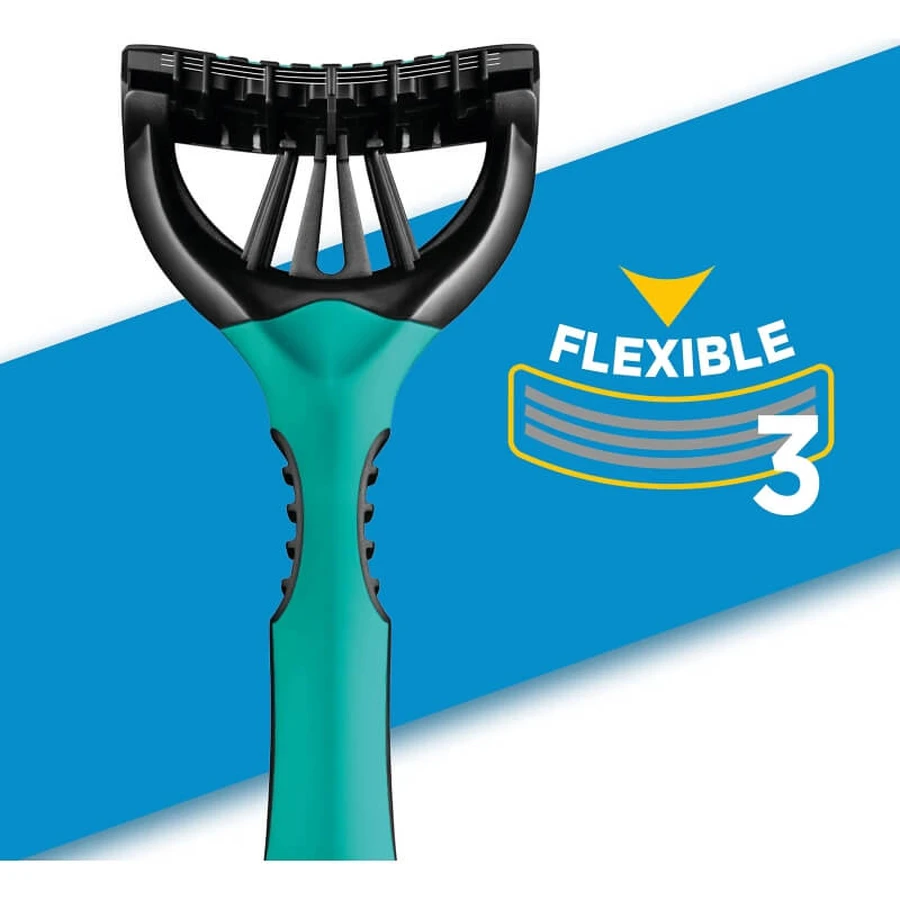 Wilkinson Xtreme 3 Sensitive - 6 wegwerpscheermesjes met 3 flexibele mesjes voor de gevoelige huid, verrijkt met aloë en vitamine E voor extra comfort