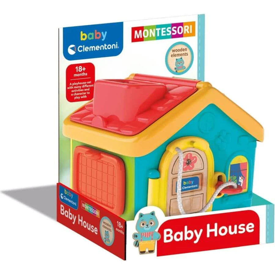 Clementoni Montessori Babyhuis - Interactief speelgoed voor kinderen vanaf 18 maanden