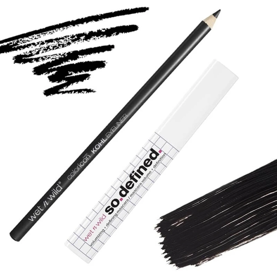 Wet n Wild So Defined Volumizing + Defining Mascara with Color Icon Kohl Eyeliner Pencil