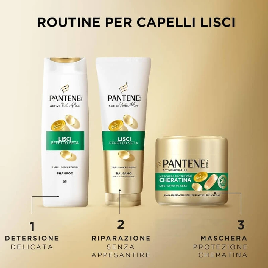 Pantene Pro-V - Active Nutri-Plex Anti-Frizz-shampoo voor zijdezacht haar, 400 ml