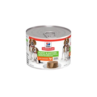 Hill's Science Plan Puppy & Mother Tender Chicken Mousse – kompletna karma w postaci musu dla szczeniąt i matek, 200 g