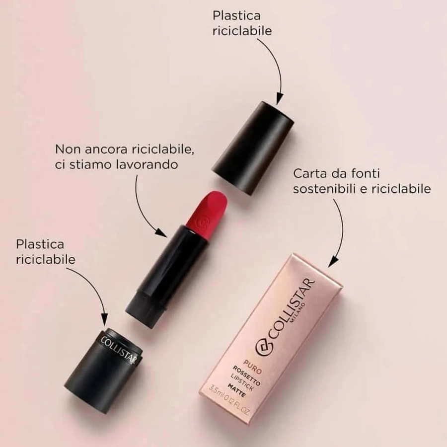 Pintalabios Pure Matte de Collistar n.º 112, Iris florentino