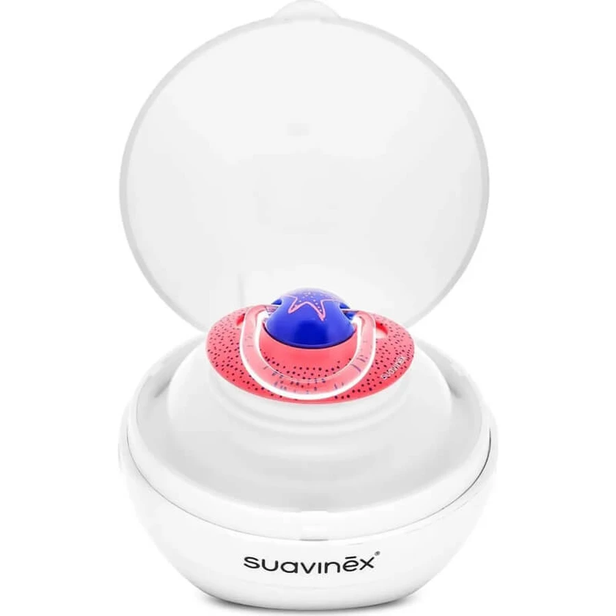 Suavinex Duccio - Draagbare fopspeen-sterilisator, parelkleur