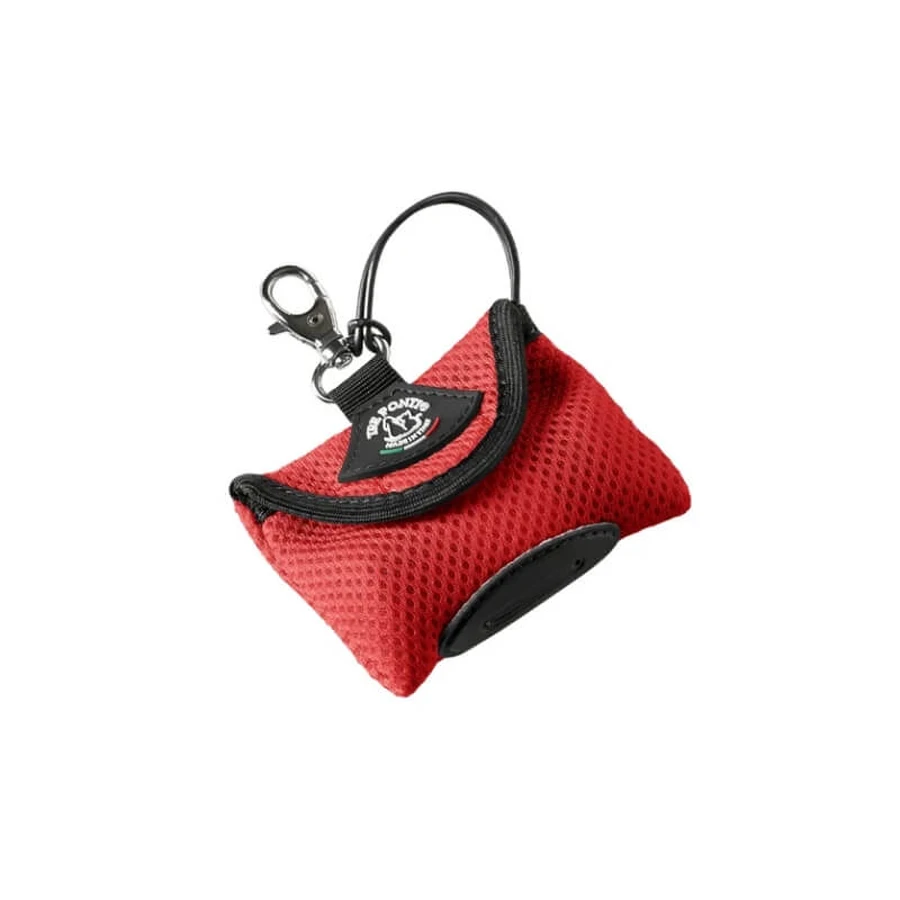 Tre ponti Easy clean - dispenser portasacchetti per cani rosso