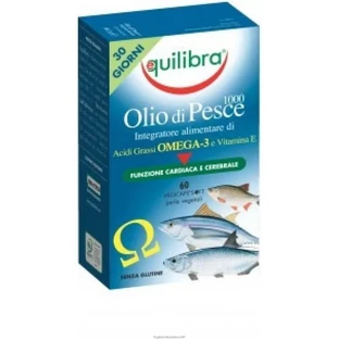 Equilibra Fish Oil 1000, 60 gélules molles - complément alimentaire pour la santé cardiovasculaire