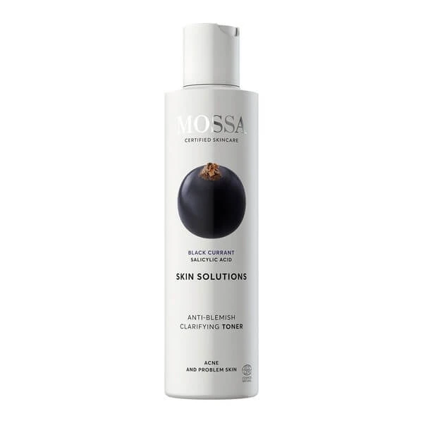 Mossa, reinigende toner met zwarte bessen tegen onzuiverheden, 200 ml