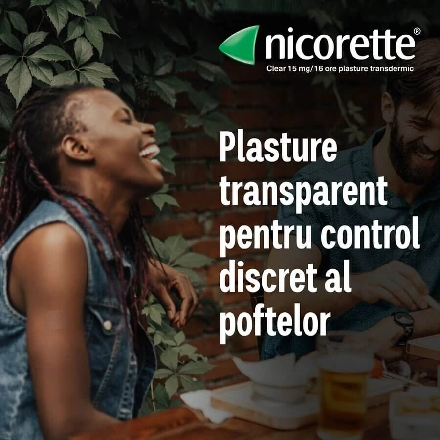 Nicorette Clear 15 mg, 4 x 7 patches, McNeil