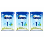 Humana 1, Säuglingsnahrung für Neugeborene, 3 × 750 g