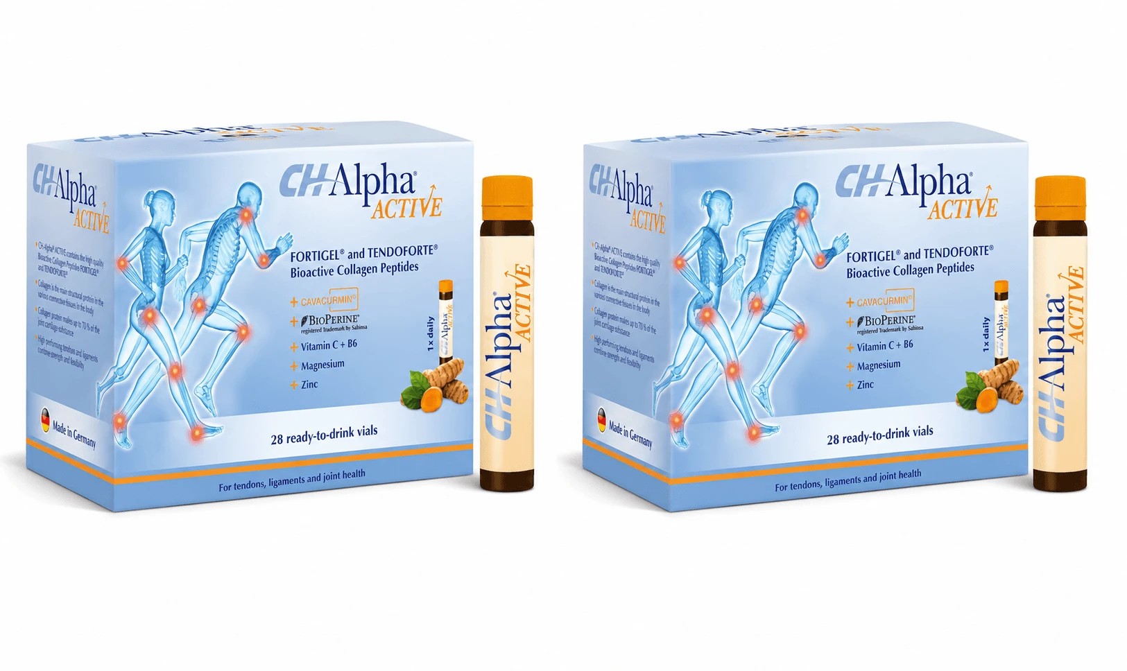 CH Alpha Active - 4-in-1 collageenformule, 2x28 orale ampullen, Gelita Health