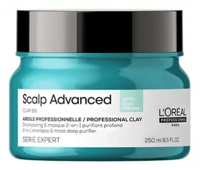 L'Oréal Professionnel Scalp Advanced L'Oréal Clay 2-in-1 diep reinigende shampoo-masker Scalp Advanced L'Oréal Pro