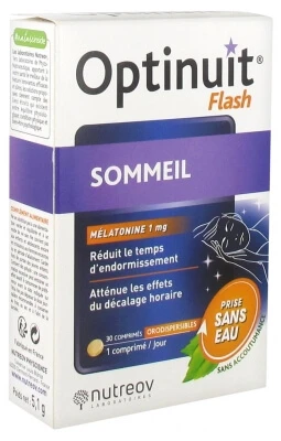 Nutreov Optinuit Flash Sleep Melatonine 30 tabletten
