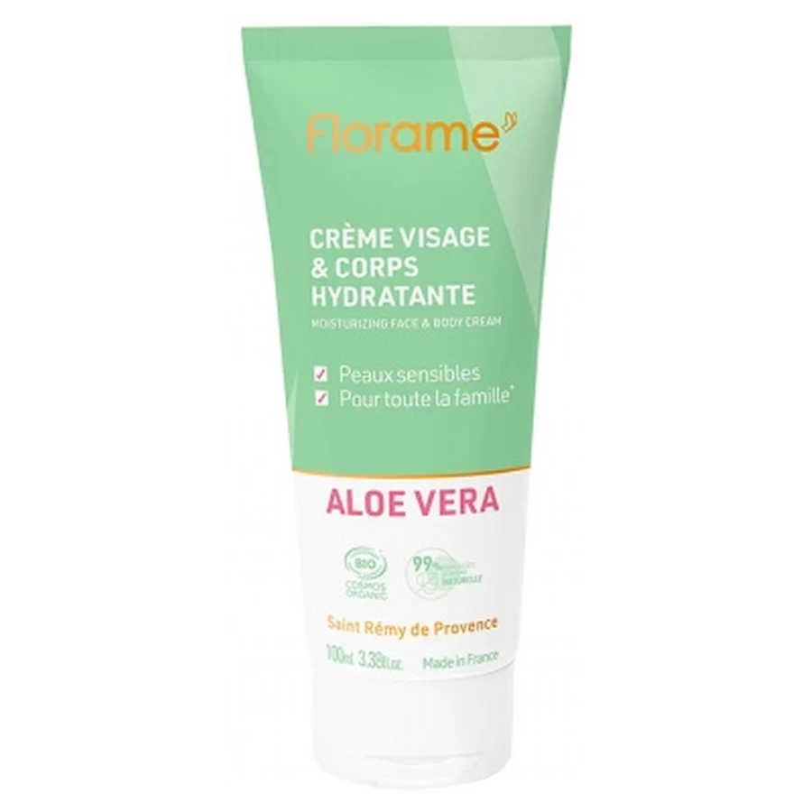 Florame – organiczny krem nawilżający z aloesem do twarzy i ciała, 100 ml: ceny i cechy