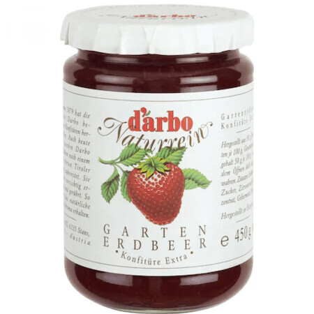 Erdbeerkonfitüre, 450 g, Darbo