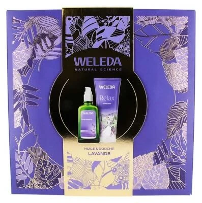 Weleda Lavendel Ontspanningsolie 100 ml + Ontspannende douchecrème 200 ml