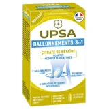 UPSA 3-in-1 tegen een opgeblazen gevoel, 40 vegetarische capsules