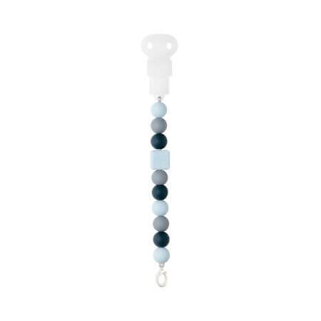 Silicone pacifier chain, blue, Nattou