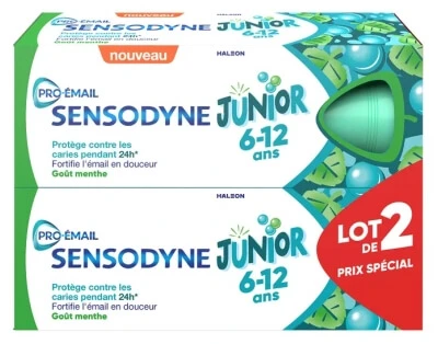 Sensodyne Pro-Enamel Junior tandpasta, 2-pack (elk 50 ml)