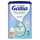 Gallia Galliagest Croissance 3ème Âge +12 Mois 900 g