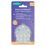 Lansinoh Natural Wave 2 Sauger mit langsamem Durchfluss