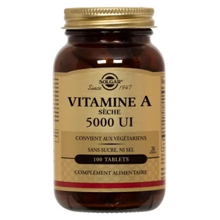 Solgar Vitamina A (in polvere) 5.000 UI, 100 compresse