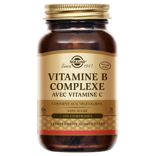 Solgar Vitamin B Complex with Vitamin C, 100 Tablets
