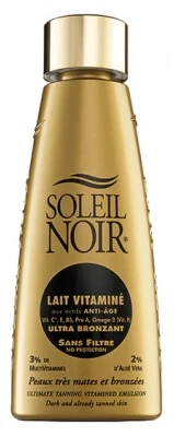 Soleil Noir Vitamineverrijkte Ultra-bruiningsmelk zonder zonnefilter 150 ml