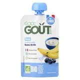 Good Goût Bananen-bosbessenpuree, biologisch, voor baby’s vanaf 6 maanden, 90 g