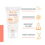 Crème solaire minérale SPF 50+, 50 ml, Avène