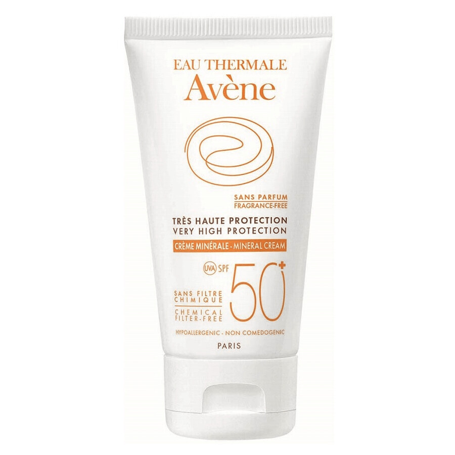 Minerale zonbeschermingscrème SPF 50+, 50 ml, Avene