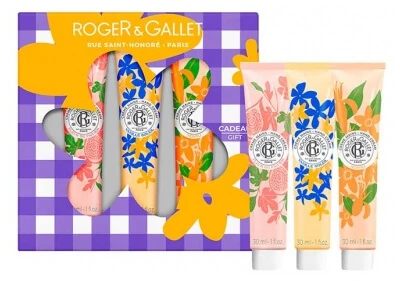 Roger & Gallet-set van drie handcrèmes: Fig Blossom, Vanilla Soleil en Neroli — 3 x 30 ml