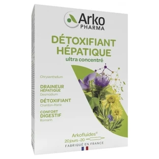 Arkopharma Arkofluides Desintoxicante hepático, 20 ampollas