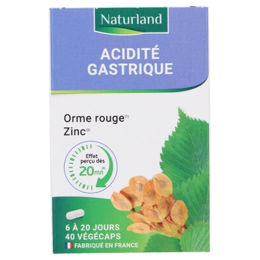 Naturland Maagzuur 40 vegetarische capsules