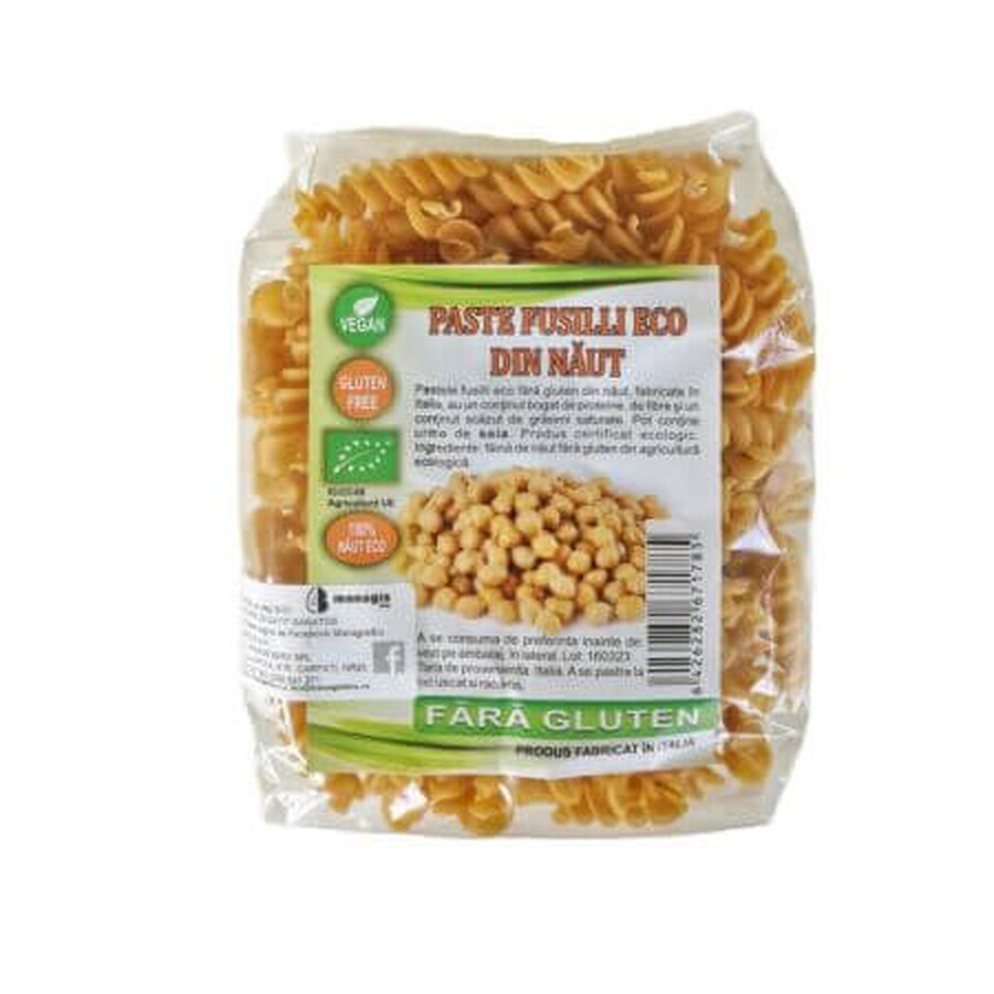 Eco fusilli con ceci, 250 g, Managis