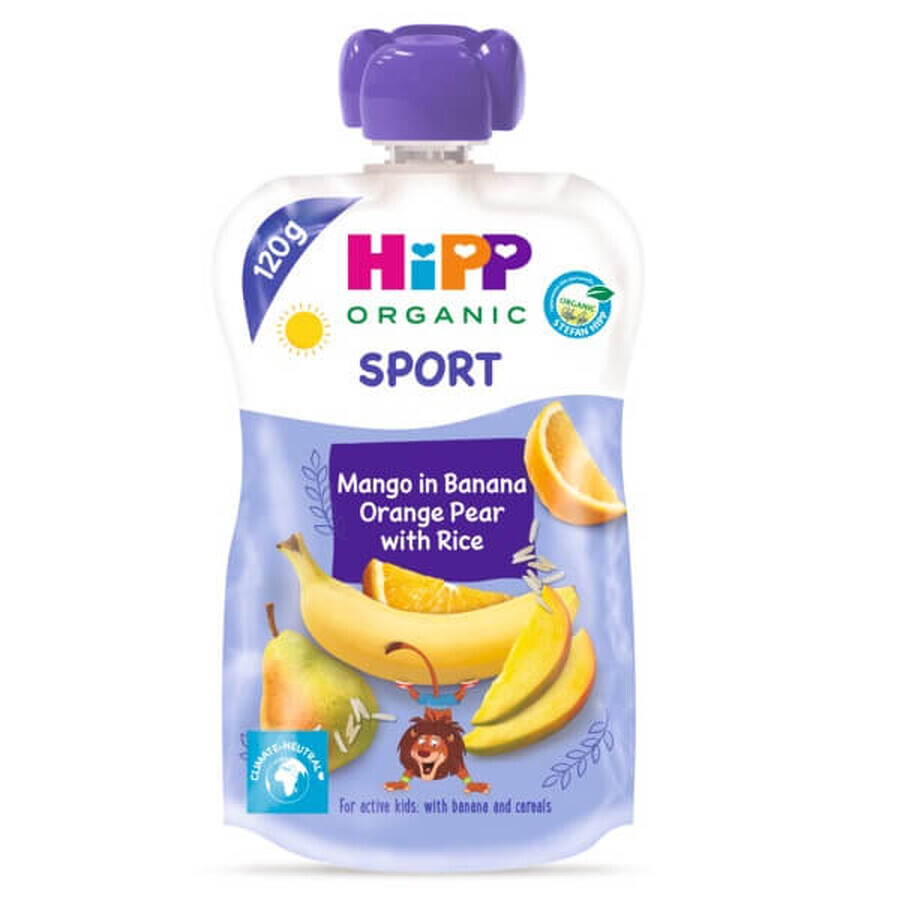 Hippis Sport puree with pears, mango and oranges, 120 g, Hipp