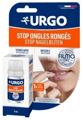 Urgo Filmogel Stop Nagelbijten: bitter smakende, onzichtbare nagellak, 9 ml